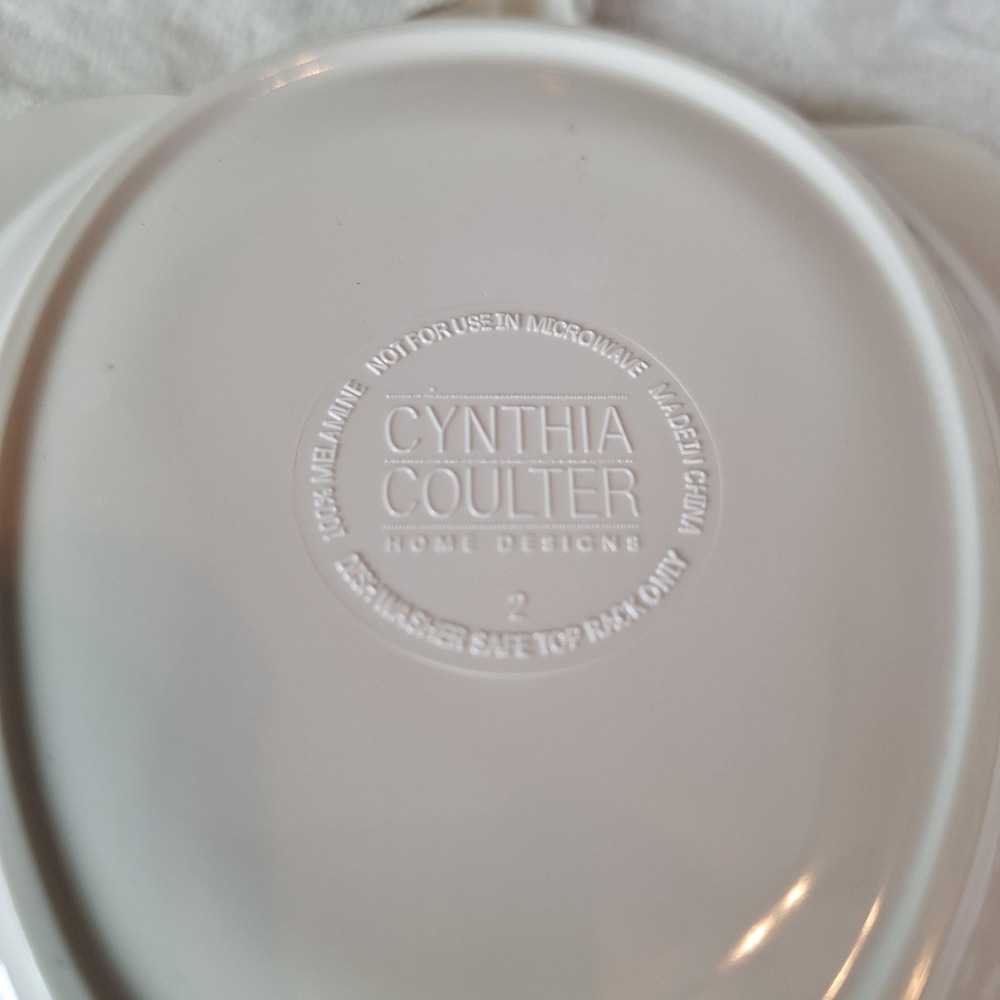 Cynthia Coulter Home Designs Sea Turtle 7" Melamine Tray Ring Holder Dish - Picture 4 of 6